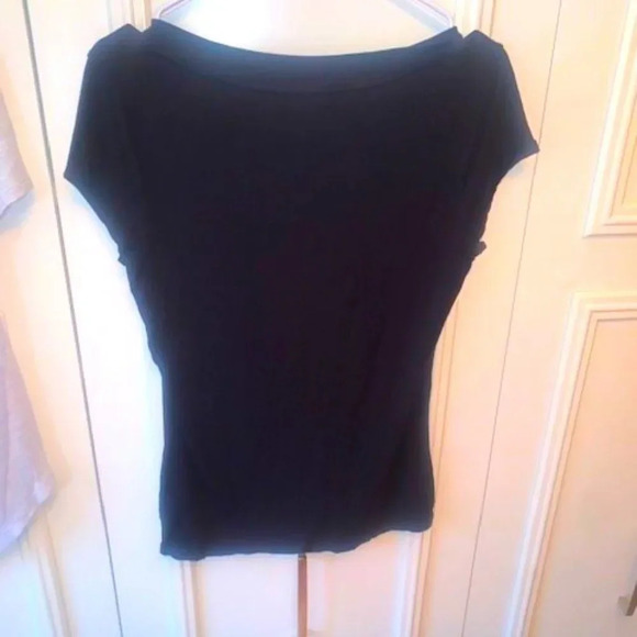 Set 2 grey/black short sleeve v-neck tees M - Picture 9 of 9